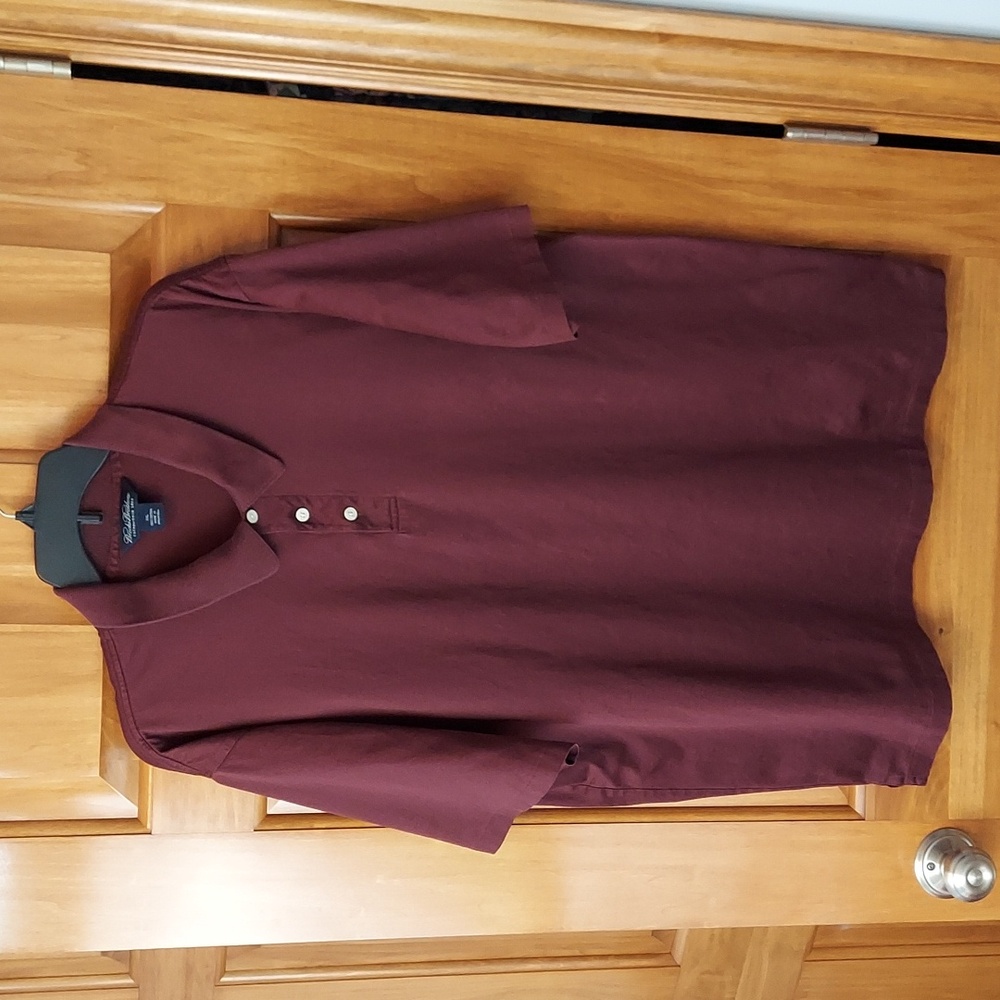 * Brooks Brothers Men's Classic Style Burgundy Polo Shirt, Size XXL